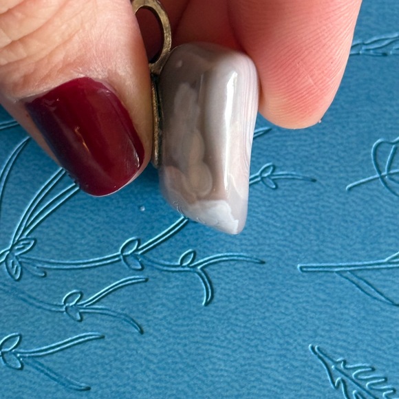 🩷 NEW Botswana Agate Gemstone Pendant 1” STUNNING RARE - Picture 4 of 12